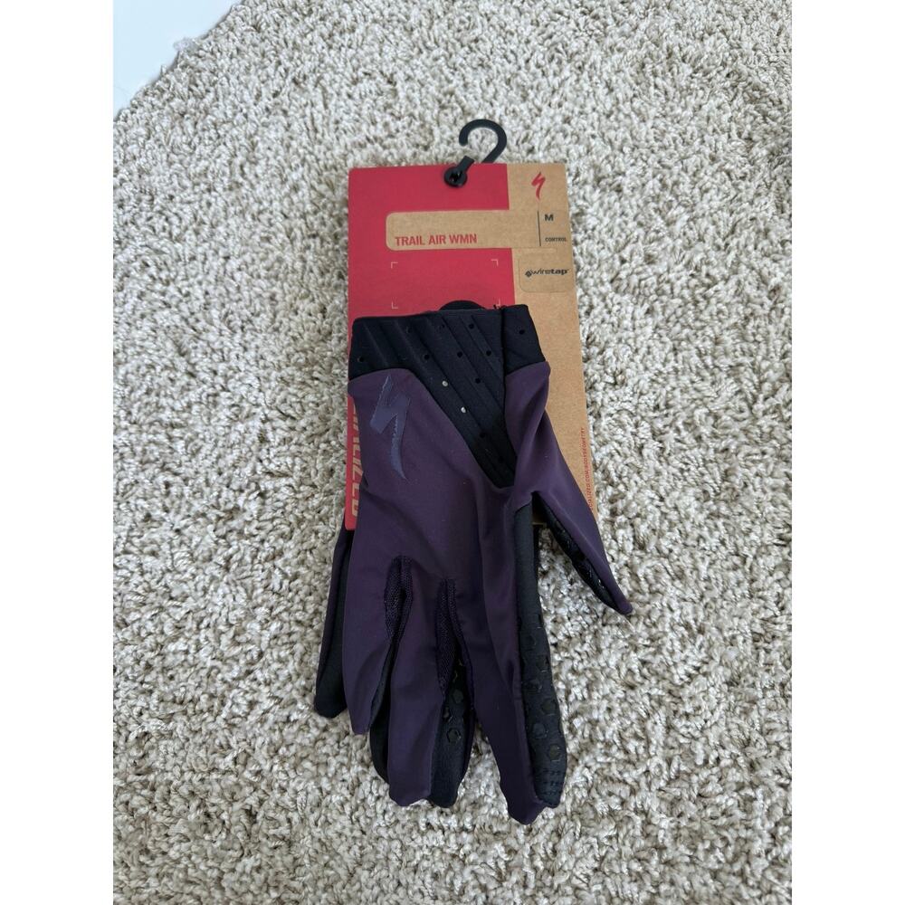 NWT Specialized Women’s Long Finger Trail Air Cycling Gloves - Size M Dusk